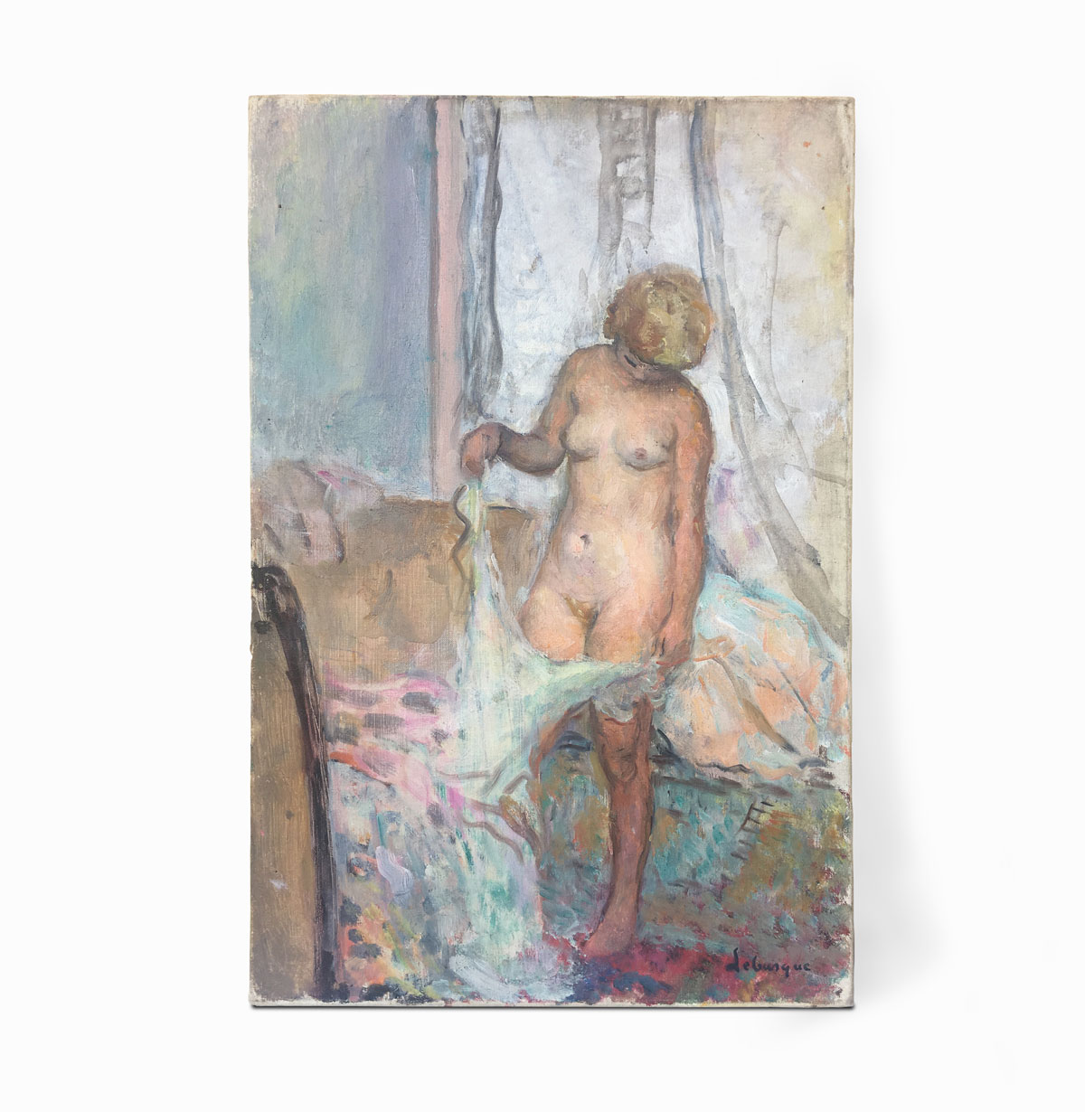 tableau de maitre moderne, meilleur prix, estimation, expertise, vendre achat vente henri lebasque portrait de femme nue